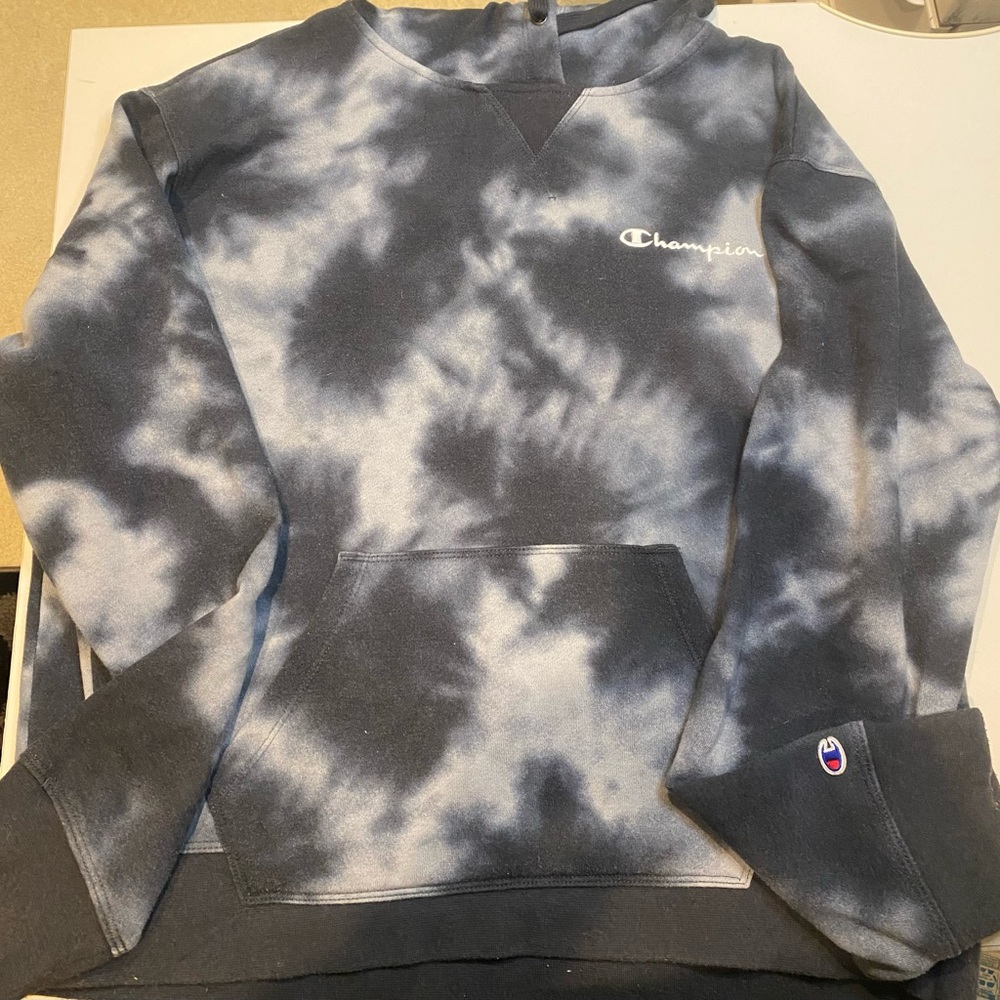 Juniors Champion  Grey Tie Dye Hoodie